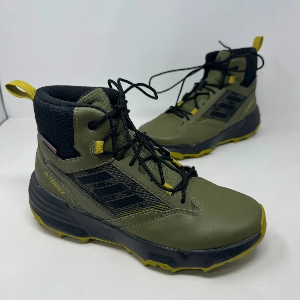 Adidas Terrex Unity LEA Mid CLD.R Green Hiking Boots GZ3936 Men's Size 8